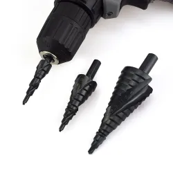 HSS cobalt step drills - nitrogen spiral - 4-32mm / 4-20mm / 4-12mmBits & drills