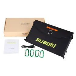 Solarpanel – Batterieladegerät – faltbar – wasserdicht – Dual 5 V/2,1 A USB – 25 W
