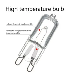Halogen-LED-Lampe - für Kühlschränke / Öfen - G9 - 20W - 25W - 40W - 60W - 10 Stück