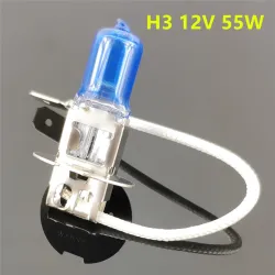 Car halogen bulb - super white - H1 / H3 / H4 / H7 / H8 - 55W / 100WHalogen lights