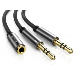 AUX-Kabel Y - Audio-Splitter - 3,5 mm - Buchse auf 2 Stecker