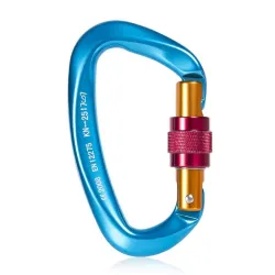 25KN Karabiner - mit Schraubverschluss - zum Wandern / Klettern / Camping