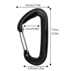 12KN Kletterkarabiner - mit Sicherheitsschloss - Kletterausrüstung