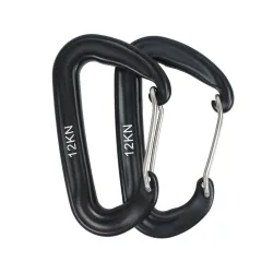 12KN climbing carabiner - with safety lock - climbing equipmentOutdoor & Camping