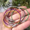 Colorful EDC keychain - stainless steel carabiner - wire cable rope - with screw lockingSurvival tools