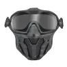 Taktische Vollmaske - mit Gläsern / Antibeschlag-Lüfter - verstellbarer Riemen - Airsoft - Motocross / Paintball