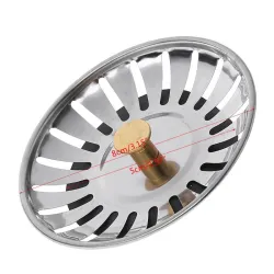 Sieb für Küchenspüle - Schmutzstopper - Edelstahl