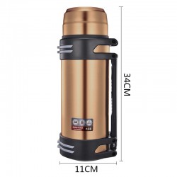 Vakuumthermosflasche - mit Armband - Edelstahl - großes Fassungsvermögen - 1200L - 1600L - 2000L