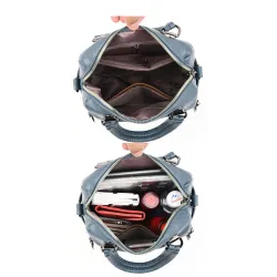 Multifunktionale Umhängetasche - Lederrucksack