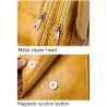 Trendiger Rucksack - Reißverschlüsse vorne / Schnalle - Wachsleder