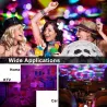 Kristallkugel - Bühnenlichtprojektor - RGB - LED - mit ferngesteuerter / verstellbarer Basis - 5V - für Disco / Partys