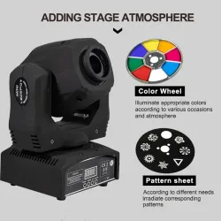 LED-Spot - Bühnenlicht - Moving Head - mit Mustern - mit DMX-Controller - 60W