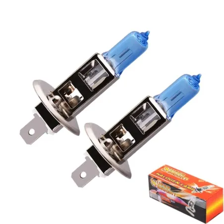 Auto-Halogenlampen - H1 - 6000K - 100W - 2 Stück