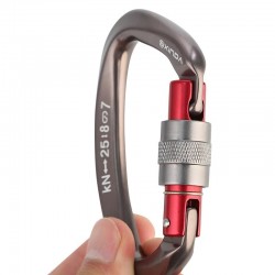 Carabiner - safety screw buckle - for climbing - camping - hiking - 25kN - 1 piece / 2 pieces / 5 piecesSurvival tools