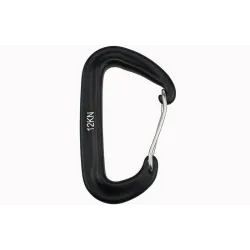 12KN Kletterkarabiner - mit Sicherheitsschloss - Kletterausrüstung