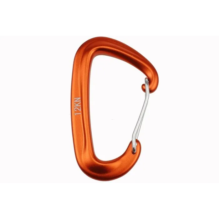12KN Kletterkarabiner - mit Sicherheitsschloss - Kletterausrüstung