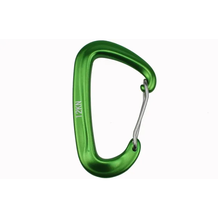 12KN Kletterkarabiner - mit Sicherheitsschloss - Kletterausrüstung