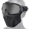 Taktische Vollmaske - mit Gläsern / Antibeschlag-Lüfter - verstellbarer Riemen - Airsoft - Motocross / Paintball