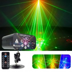 Stage / disco light - laser projector - 128 patterns - RGBW - LED