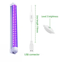 T8-Röhre - UV-Lampe - 60 LED - 10 W - Hintergrundbeleuchtung / Bühnen / Partys