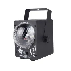 Tragbare Discokugel - Bühnenlicht - Laserprojektor - RGB - LED - mit 60 Mustern