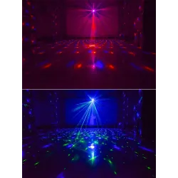 Tragbare Discokugel - Bühnenlicht - Laserprojektor - RGB - LED - mit 60 Mustern