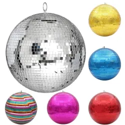 Spiegel Discokugel - drehbar - reflektierend - 10cm / 15cm / 20cm / 25cm / 30cm