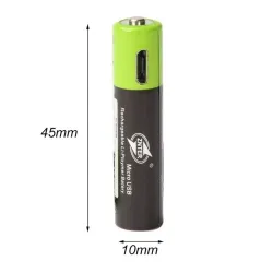 Lithium AAA batteries - USB rechargeable - quick charging - 1.5V - 600mAh - 2 / 4 piecesBattery & Chargers