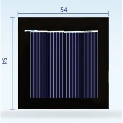 Mini-Solarpanel - 2V 100MA - für wiederaufladbare 1,2V-Batterie - mit DC-Kleinmotor