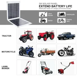 Tragbares Solarpanel - Batterieladegerät - 0,8W / 1W / 1,2W / 2W / 5W