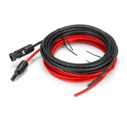 Solar panel cable - 2.5mm 14 AWG - with connector - black / red - 1M / 2M/ 3M / 5M / 10MSolar