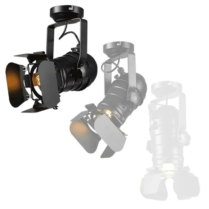 Vintage ceiling lamp - stage light - E27 - LED - theatre / shopsStage & events lighting