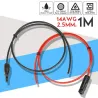 Solar panel cable - 2.5mm 14 AWG - with connector - black / red - 1M / 2M/ 3M / 5M / 10MSolar