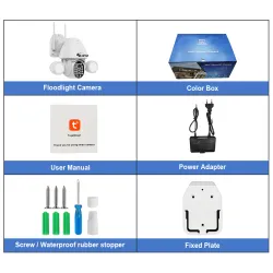 3MP CCTV Überwachungskamera - PTZ - WiFi - HD - mit Google Alexa - wasserdicht