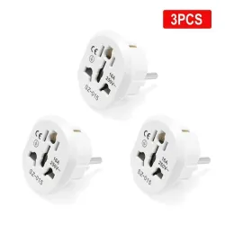 AU / US / UK / CN to EU converter - adapter - EU plug - 16A - 250V - 3 / 5 / 7 / 9 / 20 piecesLighting fittings