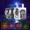 Tragbare Discokugel - Bühnenlicht - Laserprojektor - RGB - LED - mit 60 Mustern