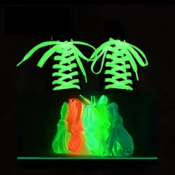 Fluorescent shoelaces - glow in the dark - 80 - 140cmShoes