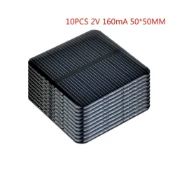 Solarpanel - zum Laden von Smartphones / Batterien - 2V - 160mA - 50 * 50mm - 10 Stück