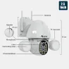 3MP CCTV Überwachungskamera - PTZ - WiFi - HD - mit Google Alexa - wasserdicht