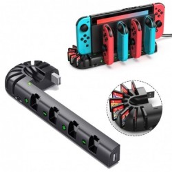 Nintendo Switch Ladestation - 4-Ports - mit 8 Spielplätzen