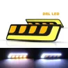 COB - DRL - Auto-Lauflicht - Feder / rund - U-Form - 12V - 2 Stück