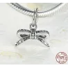 Crystal bow knot - jewellery set - necklace / earrings / ring - 925 sterling silverNecklaces