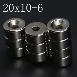 N35 - Neodym-Magnet - runde Scheibe - 20 * 10mm - mit 6mm Loch
