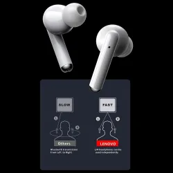 Lenovo LP1 - kabelloser In-Ear-Kopfhörer - Bluetooth - wasserdicht - Noise Cancelling - mit Mikrofon