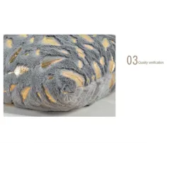 Plush pillowcase cover - with golden leaves - 45 * 45cmCushion covers