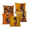 Cushion cover - African / ethnic style - linen - 45 * 45cmCushion covers