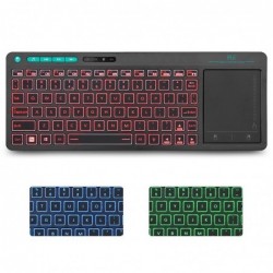 K18 Plus kabellose Tastatur - LED - Multi-Touch - Englisches / Russisches / Hebräisches Layout
