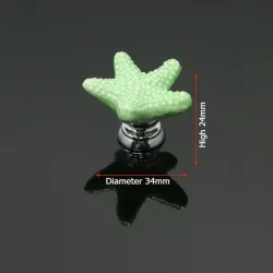 Starfish shaped furniture knobs - ceramic handlesFurniture