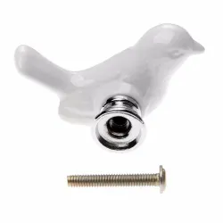 Dove shaped knob - furniture handle - ceramicFurniture