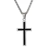 Necklace with cross pendant - stainless steelNecklaces